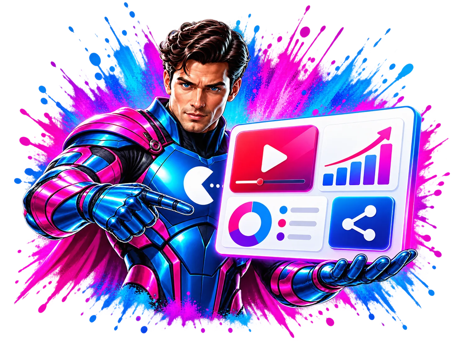 CompEat Analytics heroes presenting a connected analytics dashboard